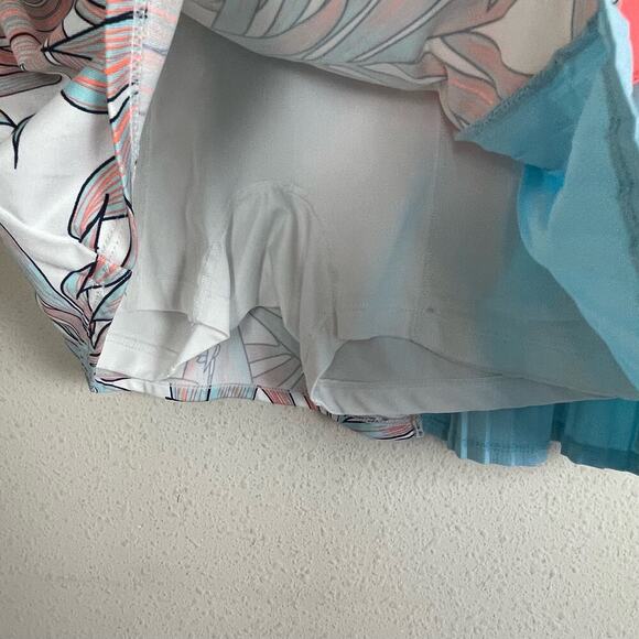 Tail Activewear Golf Skirt Skort Turquoise Flounce Pintuck Pleats Side Hip Sz XS - Picture 5 of 6